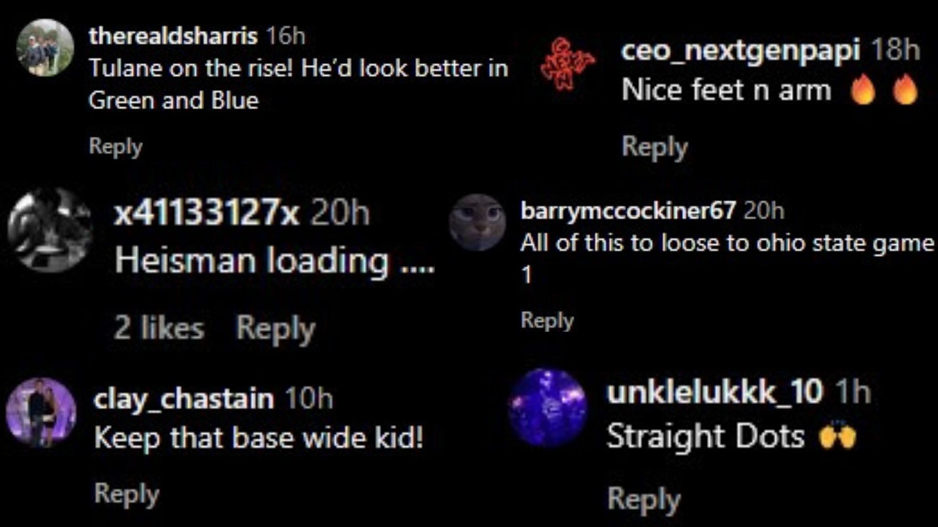 Images via the comments of the Instagram post.